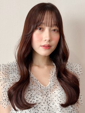 レア 表参道(L'ea) ★ミディアムへア暗めカラーグランマッシュデザインカラー