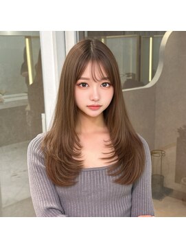 レイヤーカット /縮毛矯正/前髪/顔周り/名古屋/栄/韓国サロン