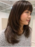 上品に整う大人のツヤ+レイヤーカット