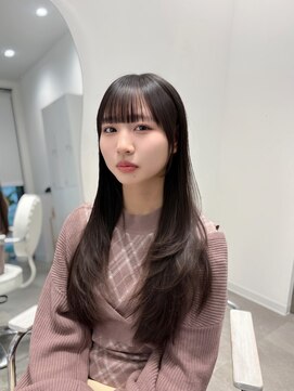 コアレス キョウト(COALESS kyoto) 韓国ヘア/レイヤーカット/顔まわりカット/Instagram @ken__gucci