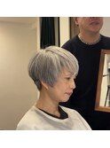 着物ヘア/大人ガーリー/ダークアッシュ/似合わせカット/麻布十番