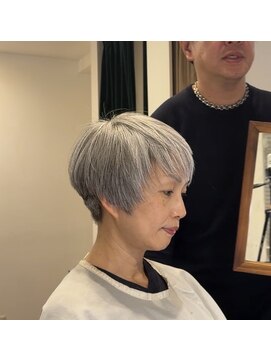 ヘアーサロンテン モトアザブ(hair salon Ten motoazabu) 着物ヘア/大人ガーリー/ダークアッシュ/似合わせカット/麻布十番