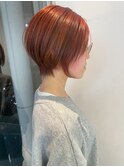 艶レッドショートボブ