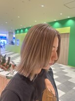 トリコ アヴェダ ららテラス北綾瀬(tricot AVEDA) レイヤー/レイヤーボブ/ミルクティーベージュ/ハイトーンカラー