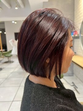 アース モード 新小岩店(EARTH/M) プラムブラウン×ボブ
