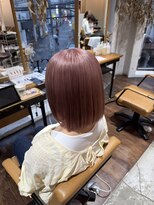 アヴァンスアンス 広島袋町店(AVANCE.ens)&nbsp;ブリーチとピンクカラー