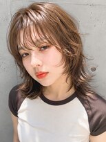 カライング(ing)&nbsp;大人可愛い顔周りレイヤーボブウルフカットミディアム◎20代30代