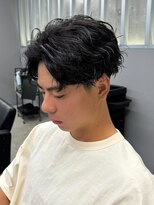 エルマーク 本山(L-MARK)&nbsp;センターパート/波巻き/フェザーパーマ/ツイスパ/メンズ