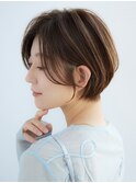 前髪なし大人ショートボブ30代40代50代 【AIN.表参道】川原大地