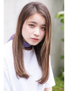 エイミー(Aimee) Aimee かきあげロング×ハイライト