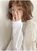 くびれヘア顔周り韓国レイヤーカット黒髪ショートミディアム/柏