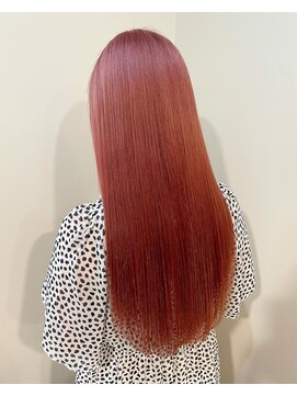 ラべリー 池袋(LOVELEY) コーラルピンク ヘアカラー 池袋