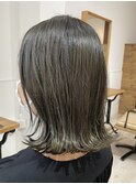 外ハネ×オリーブカラー