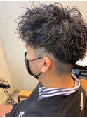 ツーブロック×ツイストスパイラル