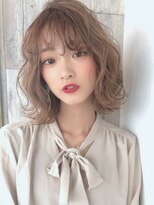 モニカ 鶴ヶ峰店(Monica)&nbsp;ボブ/カーキグレージュ/マッシュショート/大人かわいい