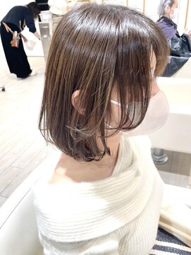 アルクバイネオリーブ 荻窪店(arc by neolive) 韓国タンバルモリボブ×サンドベージュ