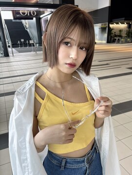 ランテルディ 渋谷(LANTERDIT) 【LANTERDIT】ミルクティーカラー&ボブ