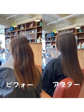 スミカ(sumica) #グレージュ #艶髪 #ロングヘア