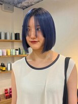 トレンチ(TRENCH)&nbsp;ネイビーブルー×ボブ　　　　　TRENCH