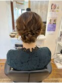 結婚式パーティーヘアアレンジ
