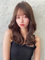 ハローバイシー 仙台(Hello by Sea)&nbsp;小顔似合わせ前髪大人くびれレイヤー黒髪ネビージュワンレンボブ