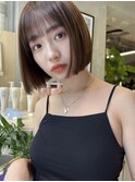 切りっぱなしボブ