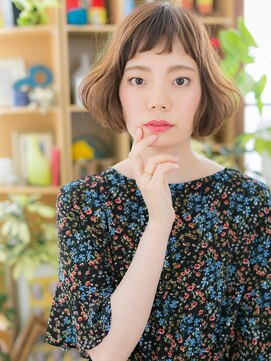 カバーヘア イヴ 戸頭店(COVER HAIR EVE) シースルーバング前下がり韓国風オン眉ボブc6戸頭20代30代40代