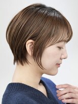 大人ショートボブくびれショートヘア顔周りレイヤーカット50代◆