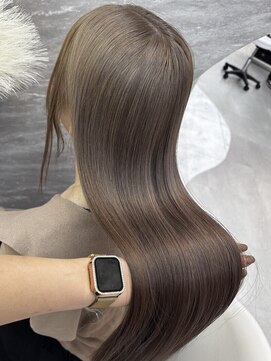 エス(Ess) 美髪/ワイドバング/ホワイトブロンド[髪質改善/ヘアセット/大宮]