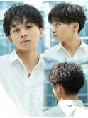 トリリメナチュラルクリアショート ツーブロ 刈り上げ 爽やか