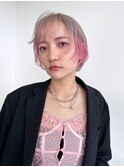 顔周りレイヤーボブおくれ毛前髪カット_F70041