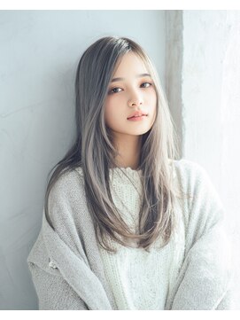 トワ 仙台店(toi) 【韓国・レイヤー】バタフライカット・ヘーゼルグレージュ