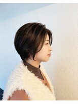 シンデン SINDEN 透け感ショートスタイル白髪ぼかし