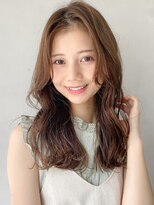 レア 表参道(L'ea)&nbsp;黒髪クラゲヘアーオリーブグレー小顔ココアページュ