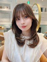 ロンド シャルム 吉祥寺(Lond charme)&nbsp;オリーブグレー/韓国風巻き/レイヤーカット/マロンベージュ