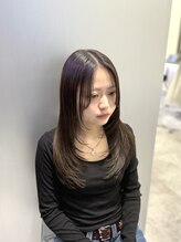 アイスプロドバイブルーム 木更津店(ice prod by bloom)&nbsp;ワンホンレイヤー/ミルクティーブロンド/ダークブルー/木更津