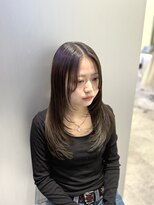 アイスプロドバイブルーム 木更津店(ice prod by bloom) ワンホンレイヤー/ミルクティーブロンド/ダークブルー/木更津
