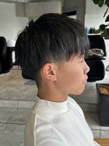 キリ 逗子(kiri)&nbsp;逗子葉山メンズショートツーブロックマッシュショート前髪眉R141