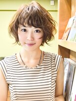 パティオンツー(PATIONN2)&nbsp;ナチュラルモーブカラー外国人風ゆるふわワイドバングショート