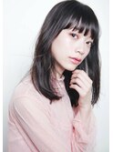 杏ちゃん風　ナチュラルストレート