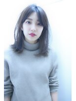 ブーケ(BOUQUET)&nbsp;ブランジュ・センターパート・小顔・ルーズストレート・似合わせ