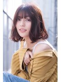 AUSTIN☆外ハネボブアッシュブラウンネオウルフツイストパーマ