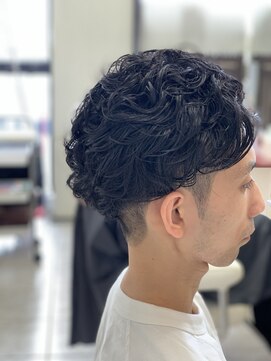 ルクール 喜多町店(Le Coeur) ツーブロパーマ×ヌーディウェーブ/束感(メンズ)◎20代30代40代