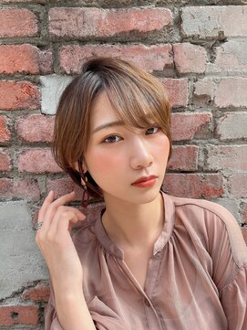 ロンド ストラーダ 心斎橋(Lond strada) ショート×ハイライト白髪ぼかし×マチルダボブ[心斎橋]