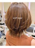 ネオウルフ外ハネレイヤー20代30代40代小顔ボブルフ担当畑