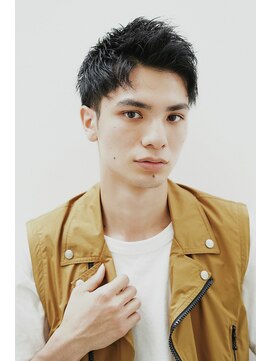 ゼンコー アオヤマ(ZENKO Aoyama) フェードカット/ツーブロック/黒髪/アップバング/メンズカット