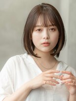 オースティン 登戸向ケ丘遊園(AUSTIN)&nbsp;大人かわいい前髪セシルカットココアブラウンフリンジウェーブ