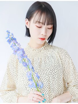 マッシュアンドマッシュアヴェダ ららぽーと福岡店(mash&mash AVEDA) アッシュグレージュ☆大人キレイなラインボブ　髪質改善