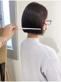 "久保田"まとまるあご下大人ボブ内巻きストレートトリートメント