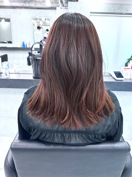 エンディアリング 東銀座(Endearing) 斜めバング/グレージュカラー/デザインカラー/眉毛/銀座/東銀座